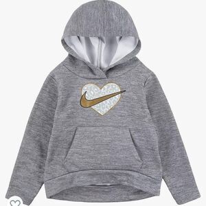 Nike Toddler Girl Leopard‎ Print Fleece High LowPullover Hoodie Nwt in packaging